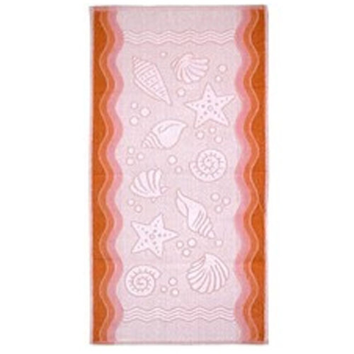 Ręcznik Bawełniany Flora- Pomarańczowy 40x60